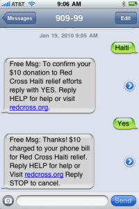 To help the victim’s of the earthquake, you can make a  donation to the American Red Cross by texting the word “HAITI” to 90999.