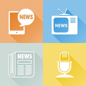 Communication colorful flat icons