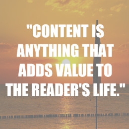 Add value to the reader's life