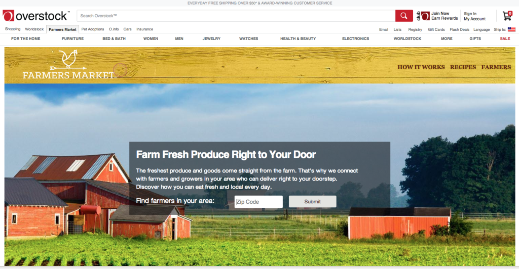 | Nuffer, Smith, Tucker Overstock.com is one of many new opportunities for consumers to purchase "farm fresh" produce online.