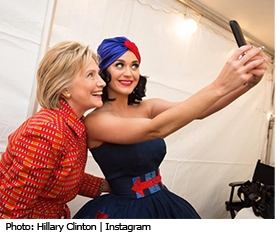 Hillary Clinton & Katy Perry