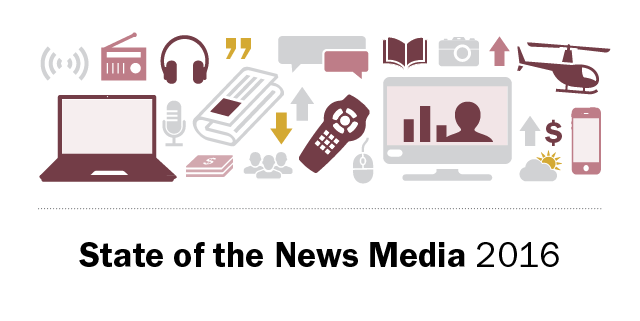 Pew Research Center shares the State of the News Media 2016 Report, with implications for public relations agencies and corporate public relations teams.